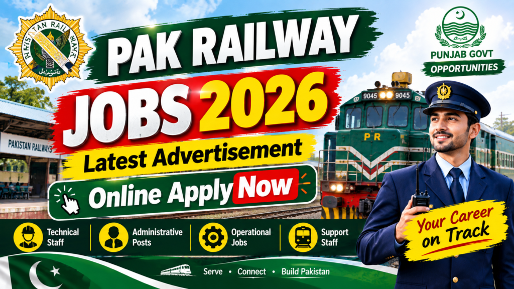 Pak Railway Jobs 2026 – Latest Advertisement | Online Apply | Punjab Govt Opportunities