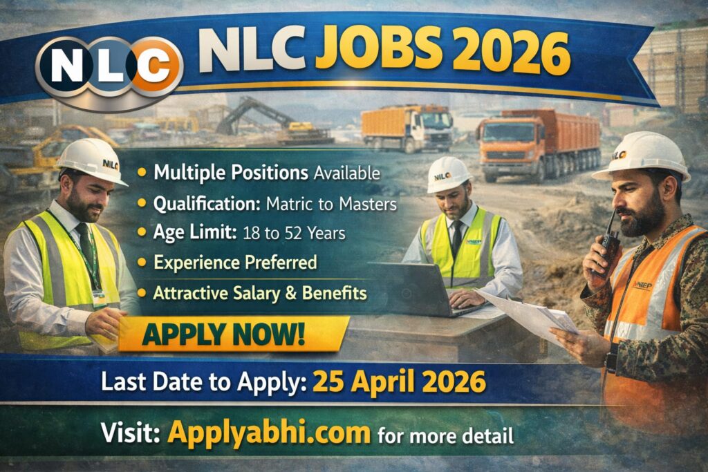 NLC Jobs 2026 – Latest Advertisement | Online Apply | Punjab Govt Careers