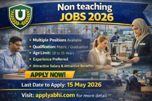 Non-Teaching Jobs 2026 Online Apply – Latest Advertisement | Govt Vacancies Pakistan
